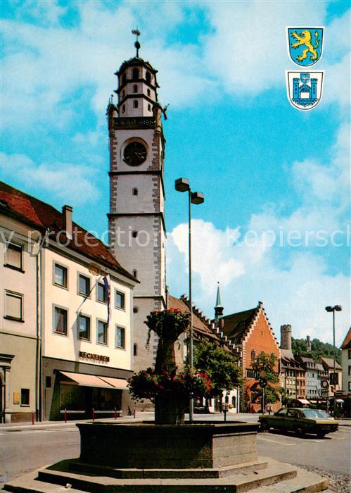 Ravensburg  Wuerttemberg Marienplatz mit Blaserturm
