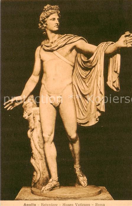 Skulpturen Apollo Belvedere Museo Vaticana Roma