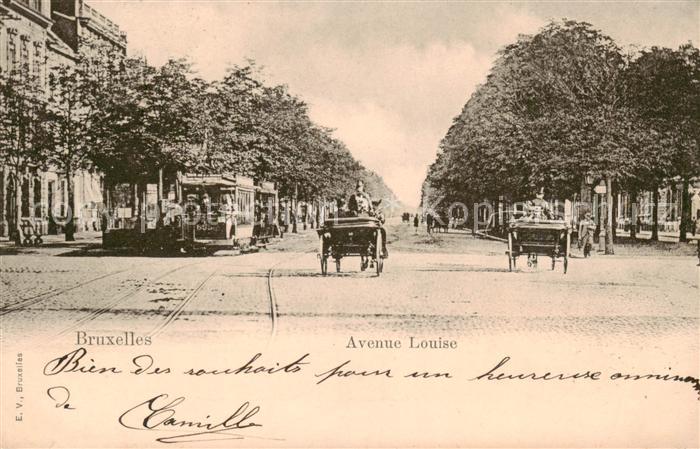 Strassenbahn Bruxelles Avenue Louise