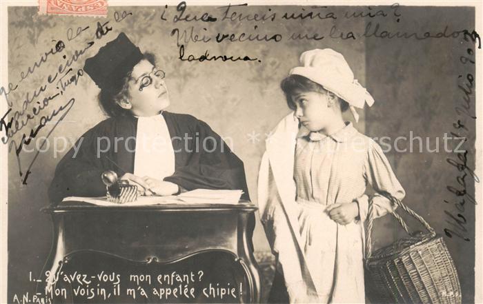 Foto AN Paris (Noyer) Nr. Lehrerin und Kind