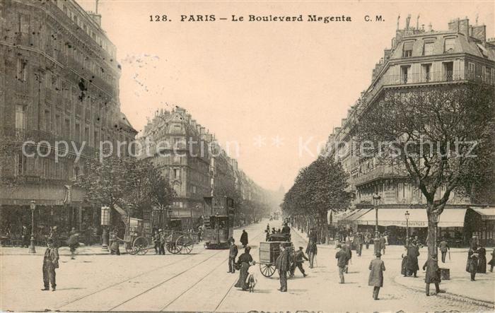 Strassenbahn Paris Le Boulevard Magenta