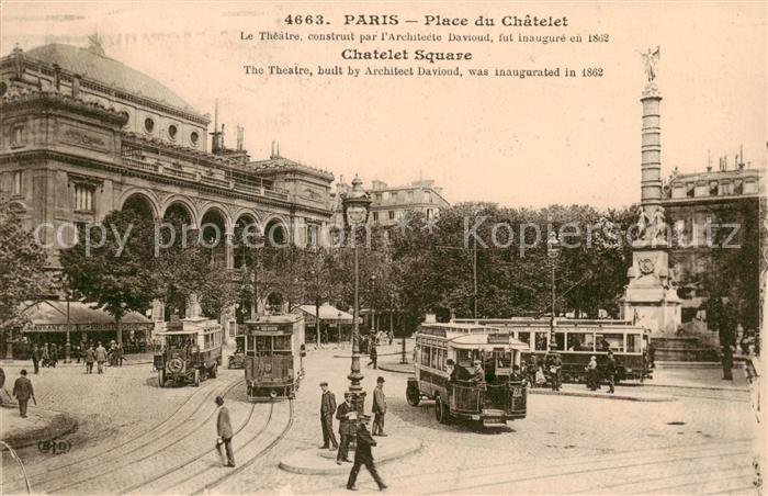 Strassenbahn Paris Chatelet Square