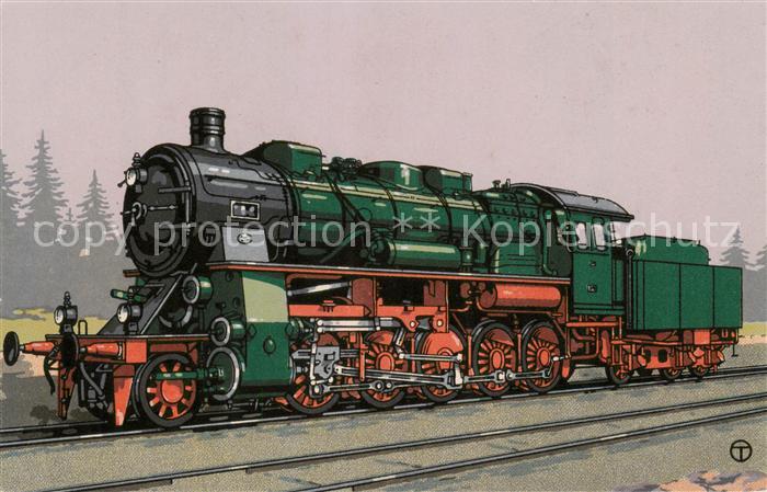 Hanomag Eisenbahn Heißdampfer Güterzug