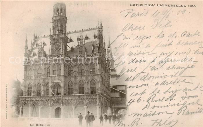 Exposition Universelle Paris 1900 La Belgique