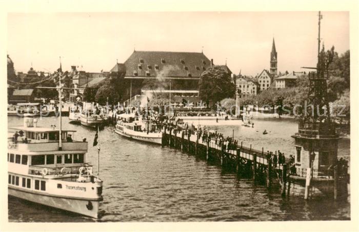 Dampfer Binnenschifffahrt Konstanz a. B. Hafenbetrieb