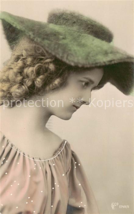 Foto GLCo Nr. Nr.1749 5 Frau mit Hut Porträt