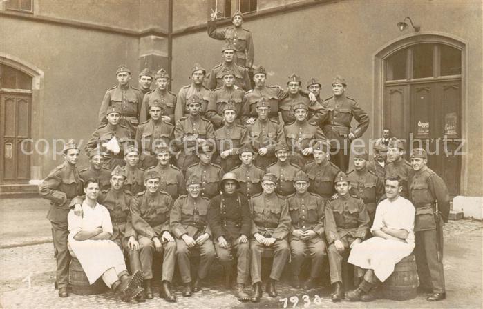 Militaria Schweiz Soldaten Gruppen foto
