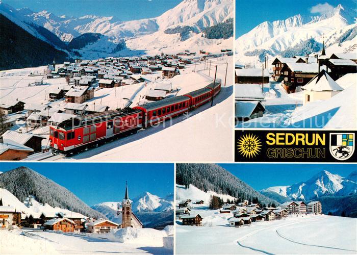 Eisenbahn Sedrun Grischun Graubuenden