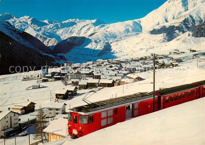 Eisenbahn Sedrun Graubuenden Rueras Milez