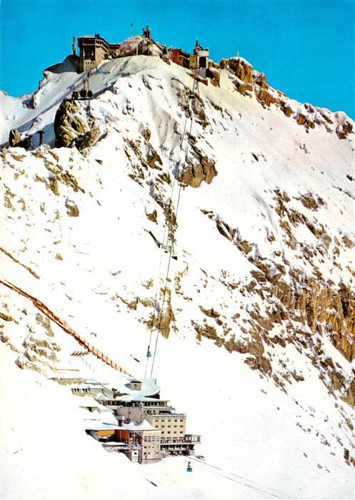 Seilbahn Cable-Car Telepherique Zugspitze Hotel Schneefernerhaus Bayerische Zugs