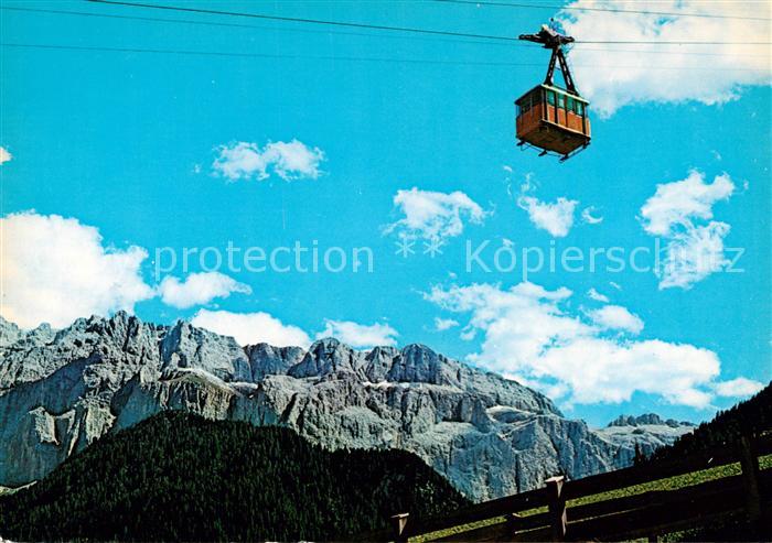 Seilbahn Cable-Car Telepherique Ciampinoi die Sellagruppe