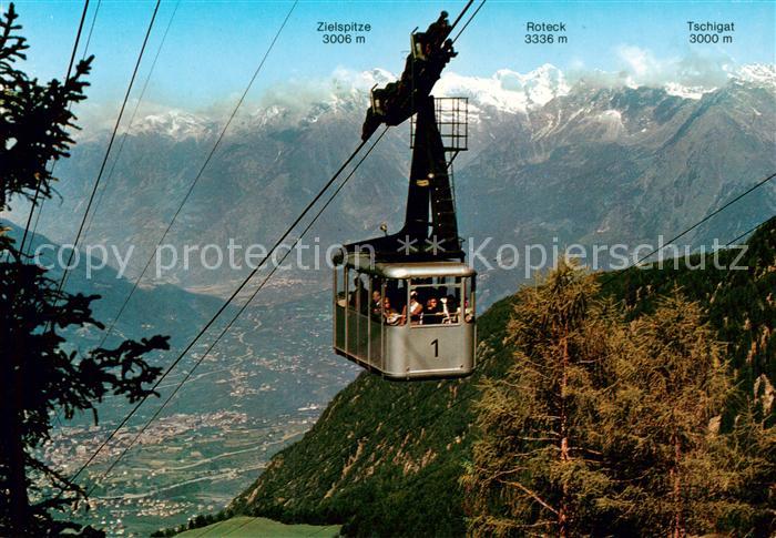 Seilbahn Cable-Car Telepherique Meran Ifinger Seilbahn Naiftal