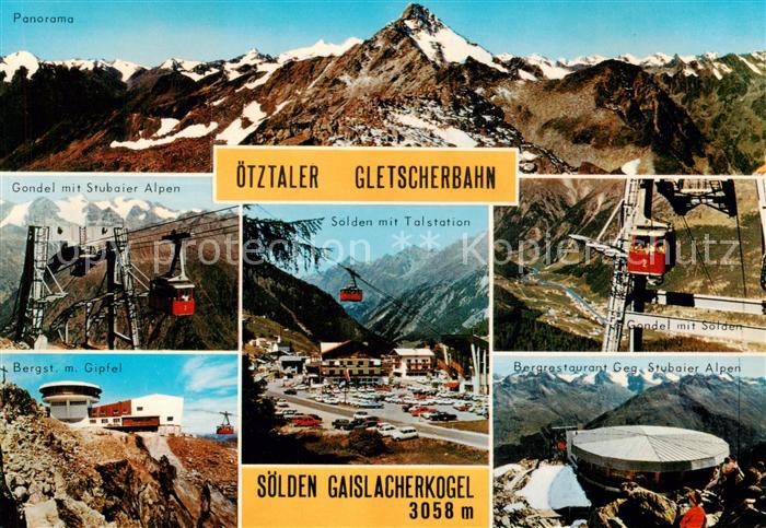 Seilbahn Cable-Car Telepherique oetztaler Gletscherbahn Soelden Gaislacherkogel