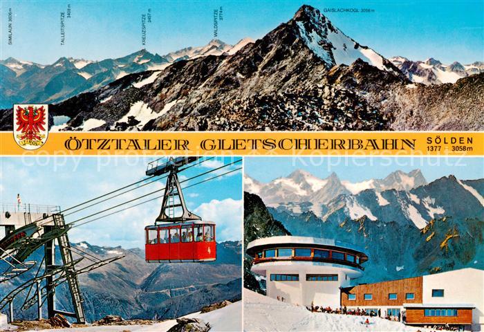 Seilbahn Cable-Car Telepherique oetztaler Gletscherbahn Soelden