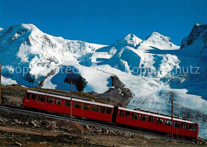 Bergbahn Gornergratbahn Rottenboden Lyskamm Castor Pollux
