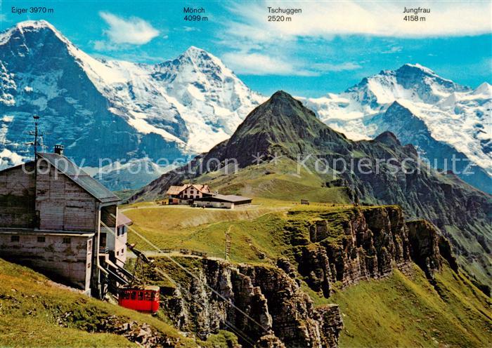 Seilbahn Cable-Car Telepherique Maennlichen Eiger Moench Berner Oberland