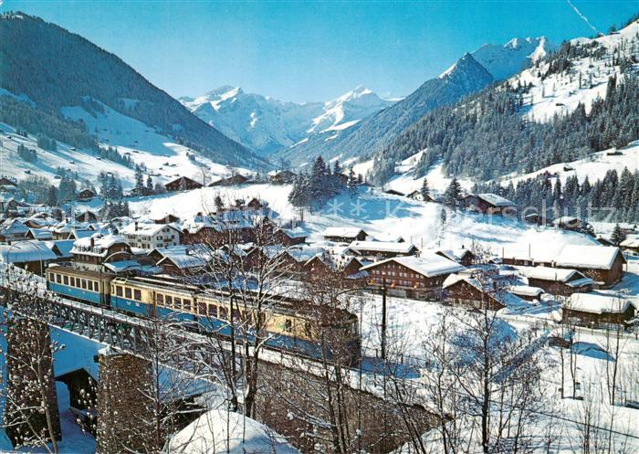Eisenbahn Gstaad Oldenhorn Staldenfluh