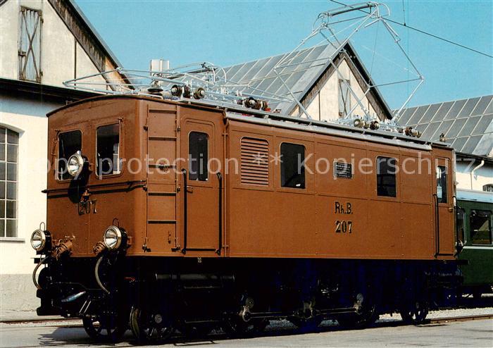 Eisenbahn Rhaetische Bahn RhB Lokomotive Ge 2/4 207