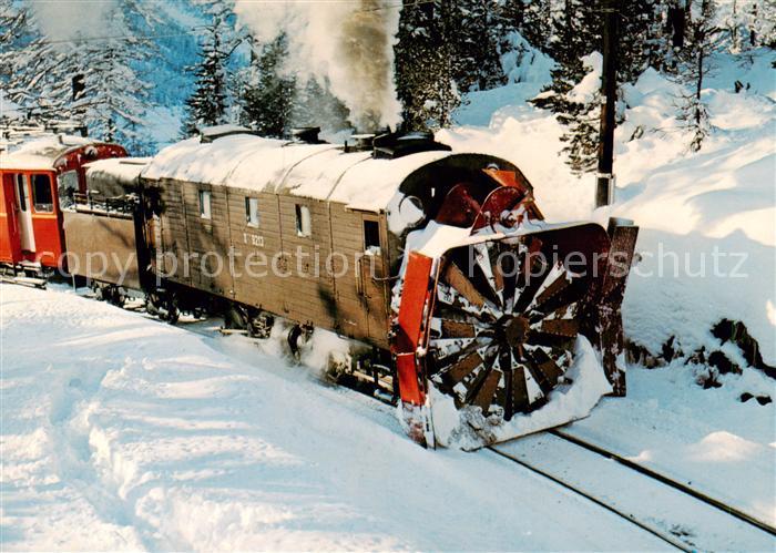 Eisenbahn Rhaetische Bahn Dampfschneeschleuder Xrotd 9213