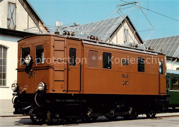 Eisenbahn Rhaetische Bahn RhB Lokomotive Ge 2/4 207