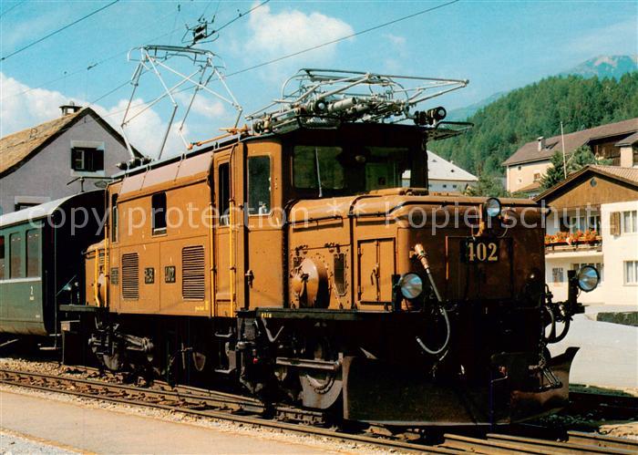 Eisenbahn Rhaetische Bahn RhB elektrische Lokomotive Ge 6/6 I 402