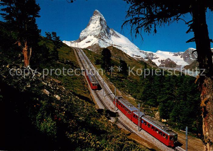 Zahnradbahn Gornergratbahn Riffelalp Zermatt