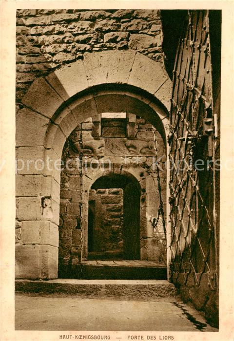 Haut-Koenigsbourg Hohkoenigsburg Porte des Lions