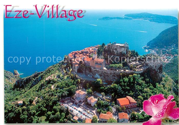 Eze-sur-Mer 06 Vue aérienne sur le village et le Cap Ferrat