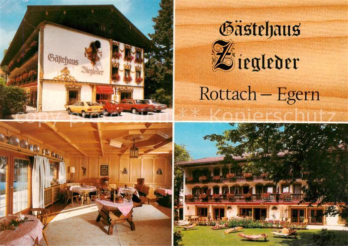 Rottach-Egern Gaestehaus Ziegleder Gastraum Liegewiese