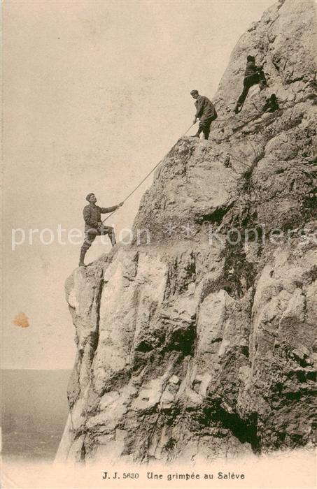 Le Saleve 74 Haute-Savoie Une grimpée au Saleve Bergsteiger