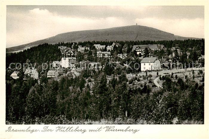 Braunlage Harz Huetteberg mit Wurmberg