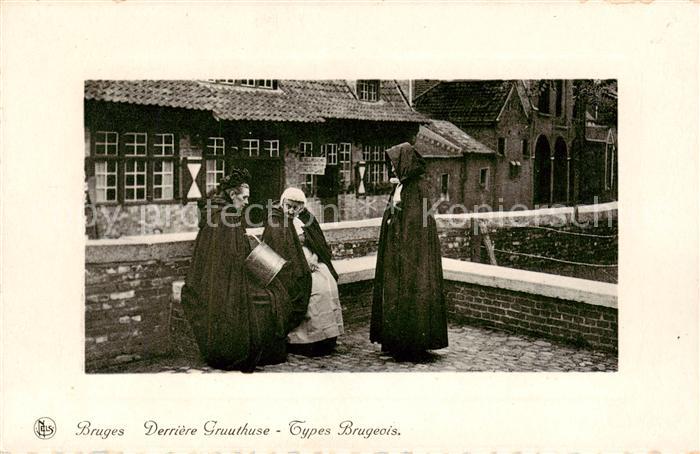 Bruges BRUGGE Belgie Derrière Gruuthuse Types Brugeois Trachten