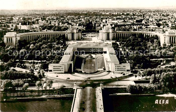 Paris 75 Palais de Chaillot vue aérienne