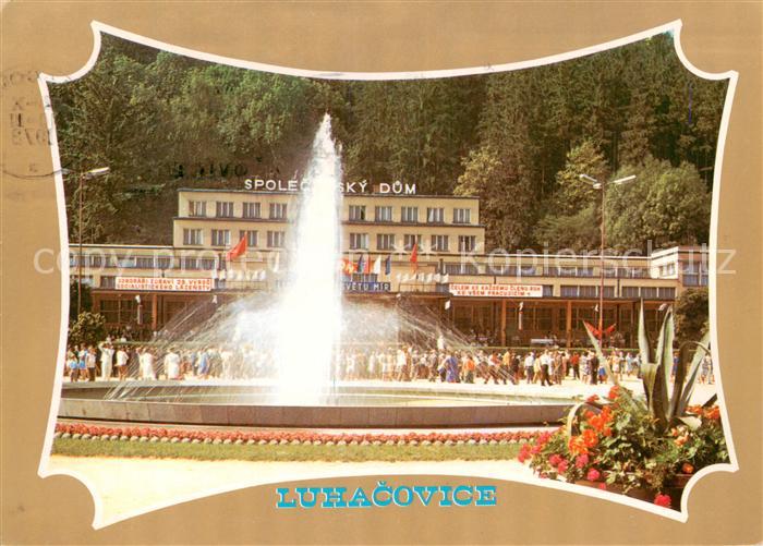Luhacovice CZ Spolecensky dum Kurhotel Fontaene Kurpark