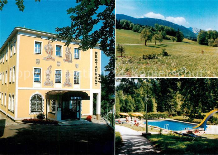St Anton Jessnitz Hotel Restaurant Winterbach Swimming Pool Landschaftspanorama