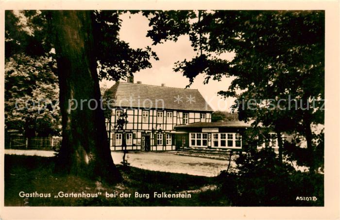 Ballenstedt Gasthaus Gartenhaus bei der Burg Falkenstein