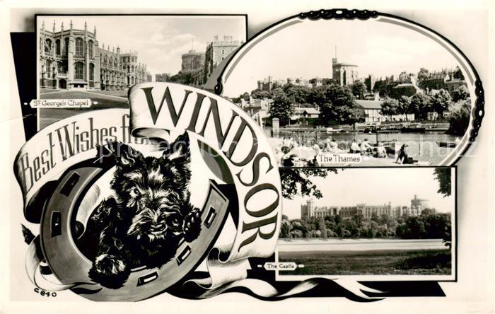 Windsor  Castle London UK St Georges Chapel The Thames The Castle
