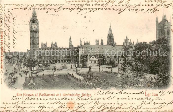 London  UK The Houses of Parliament and Westminster Bridge