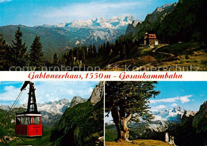 Gablonzerhaus 3004m Dachstein AT Panorama Gosaukammbahn Blick von der Zwieselalm
