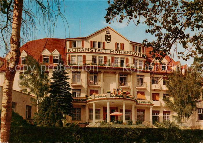 Bad Mergentheim Kuranstalt Hohenlohe