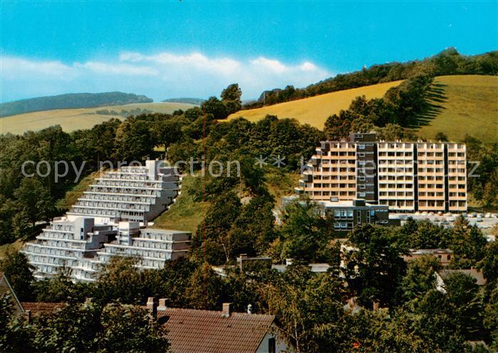 Bad Gandersheim Kurheim Roswitha und Kurklinik Fliegeraufnahme