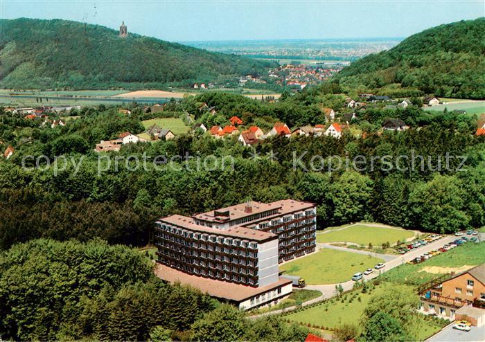 Porta Westfalica Sanatorium Porta Westfalica Fliegeraufnahme