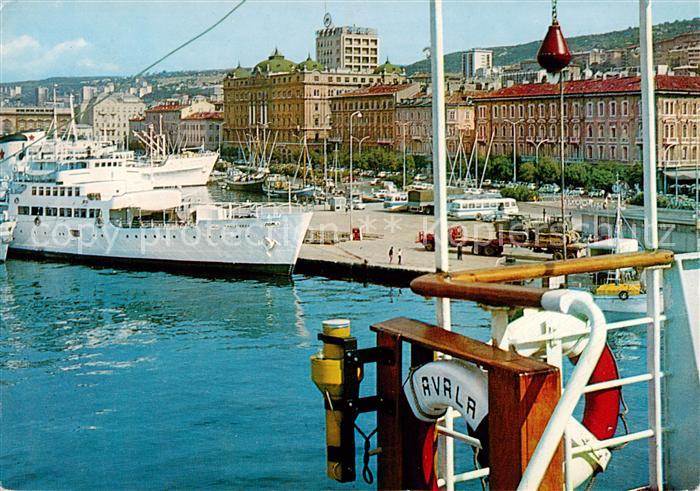 Rijeka Fiume Croatia Hafenpartie
