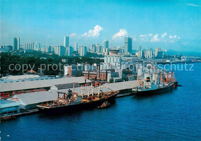 Singapore Port of Singapore Fliegeraufnahme