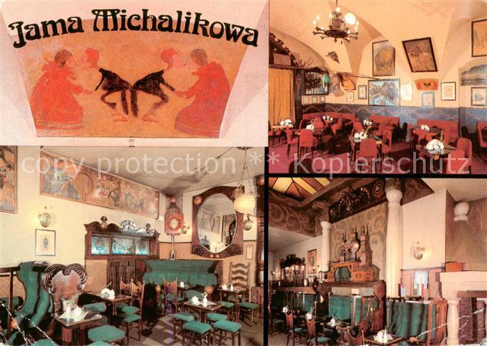 Krakow Krakau Jama Michalikowa Mlodej Polski Zielony Balonik Malowidlo scienne F