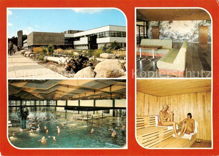 Zinnowitz Ostseebad Meerwasser Hallenbad Eingangshalle Inneres Sauna