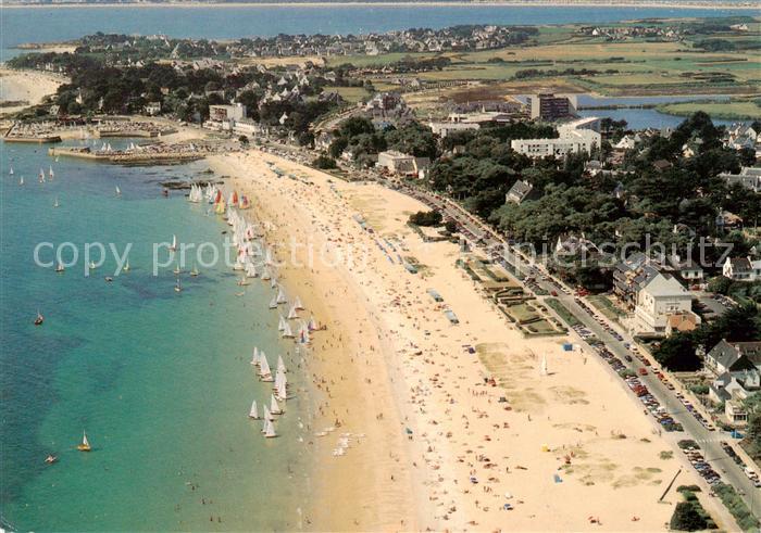Carnac 56 Morbihan La grande plage Fliegeraufnahme