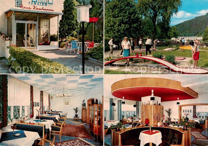 Bilstein Sauerland Privatpension Haus Martha Kaufmann Gastraum Bar Minigolf