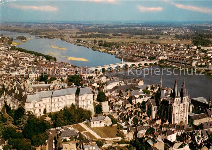 Blois 41 Vue generale aerienne le cathedrale Saint Louis Gaston d’Orleans du cha