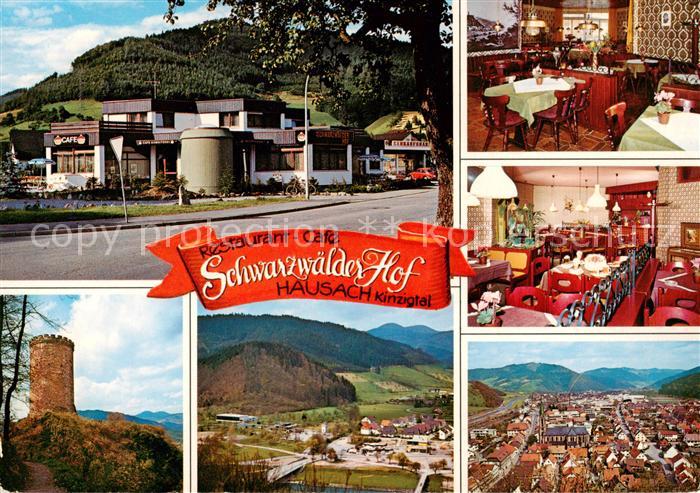 Hausach Restaurant Cafe Schwarzwaelder Hof Gastraeume Panorama Burgturm